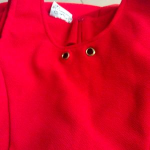 Red Frock Top