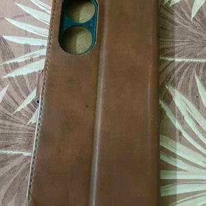 Vivo Y100 5G Flip Cover Leather Finish