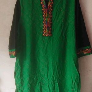 Cotton Green Kurti