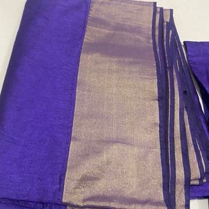 PurpleSaree With Blouse