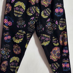 Artsy Skull Print Sweatpants