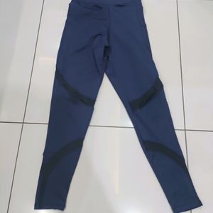 Gym Pants For Women Medium Size Blue Color