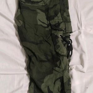 Cargo Pant Rider Brand Black & Green Women's