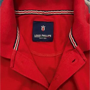 Louis Philippe Red Polo Tshirt