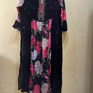 *Price Drop* Neerus Black Georgette Suit Size XL