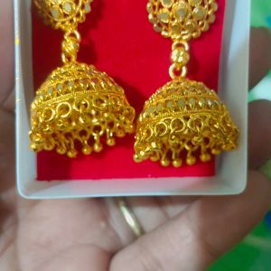 Golden Big Jhumka