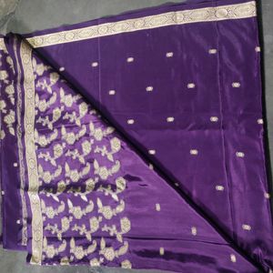 Price Drop Banarasi Silk Saree Without Blouse