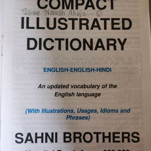 Sahni Brothers Compact Illustrated Dictionary