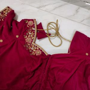 Maggam blouse On High Quality Velvet