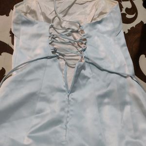 Women's Gown With Attached Cancan