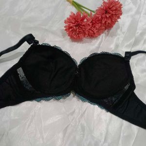 Imported Designer Bra With Shinning Flower