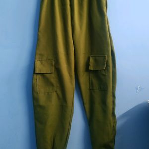 Olive Green Jogger High Waist