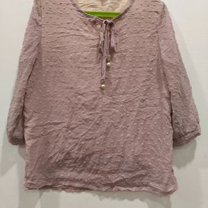 Dobby Fabric Blouse