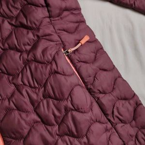 Woodland Women Rose Brown Quilted Jacket