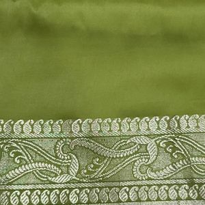 Silk Olive Saree