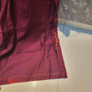 Burgundy Kurta Set