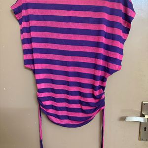 Sheer Striped Top