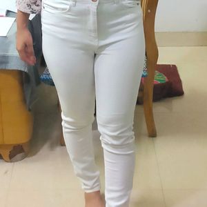 White Slim Fit Jeans