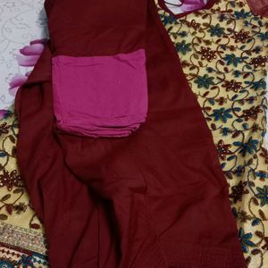 Net Embroidery Kurta Set