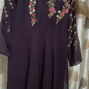 A Line Kurti Cum Long Dress