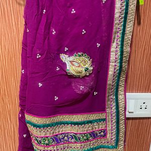 Heavy Green Lehenga With Bengani Dupatta