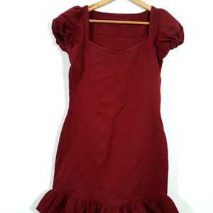 Maroon Western Dress (Women's)