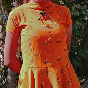 Orange Empire Dress