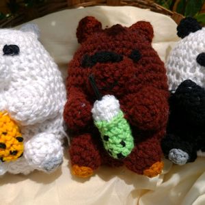 Handmade crochet bears combo for Tanvi Shah