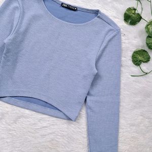 Zara Powder Blue Top