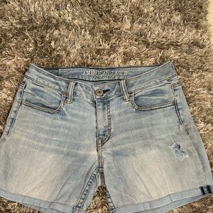 Light Blue Denim Shorts