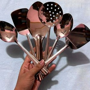 Combo Of 6 Small Serving Spoon (Spatula)