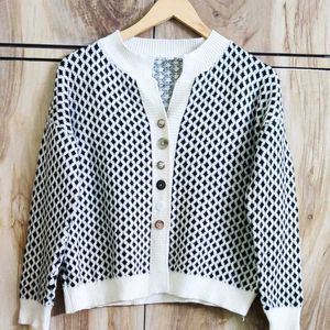 Black & White Cardigan Size-38