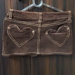 Mini Brown Y2K Skirt