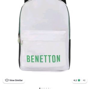 United Colors Of Benetton Dusty White Backpack