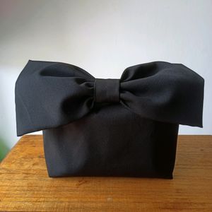 Customised  Fabric Handbag With Bow Design Handle