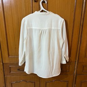 White Casual/Formal Shirt Top | Latin Quarters