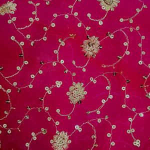 Dark Pink Colour Saree