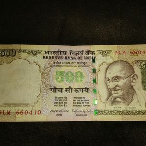 Old 500rs Note India For Sale.