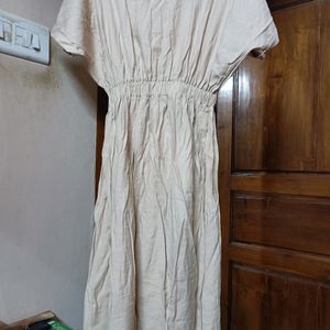 BEIGE KOREAN DRESS