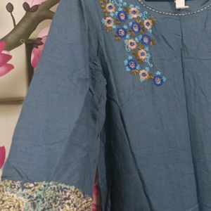 Long Grey Kurti