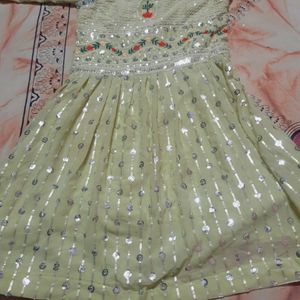 Girls Gharara Frock With Dupatta