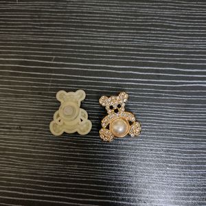 Croc Charms - Golden Teddy Bear