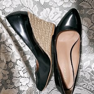 Black Wedge Heel