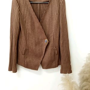 Antique Gold Knitted Coat