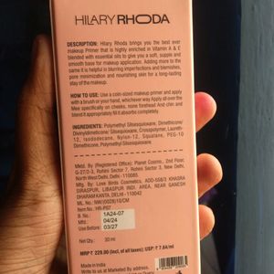 Makeup Primer Hilary Rhoda