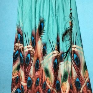 Peacock feather  Printed Lehnga ... Length 36