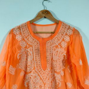 Coral Embroidery Casual Kurta (Women's)