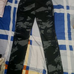 Scrach Printed Black Jeans