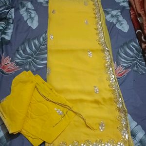 Hevy Saree With Blouse 😍