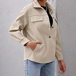 Causal  Loose Shacket Jacket